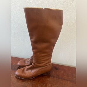 John Lobb Brown Women Leather Tall Riding Custom Made Equestrian Boots